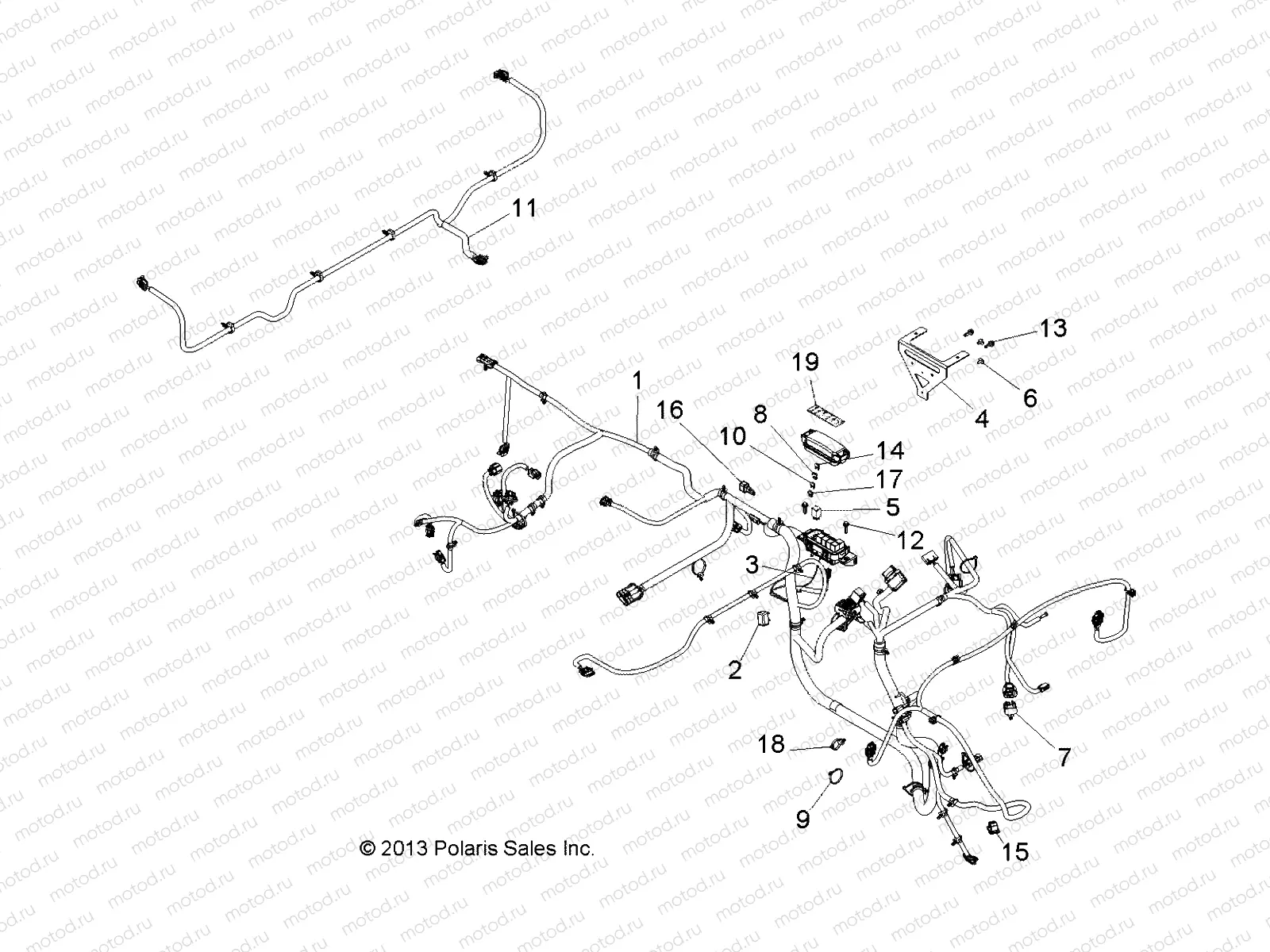 ELECTRICAL | ELECTRICAL, WIRE HARNESSES - R14RH57FX (49RGRHARNESS14570)
