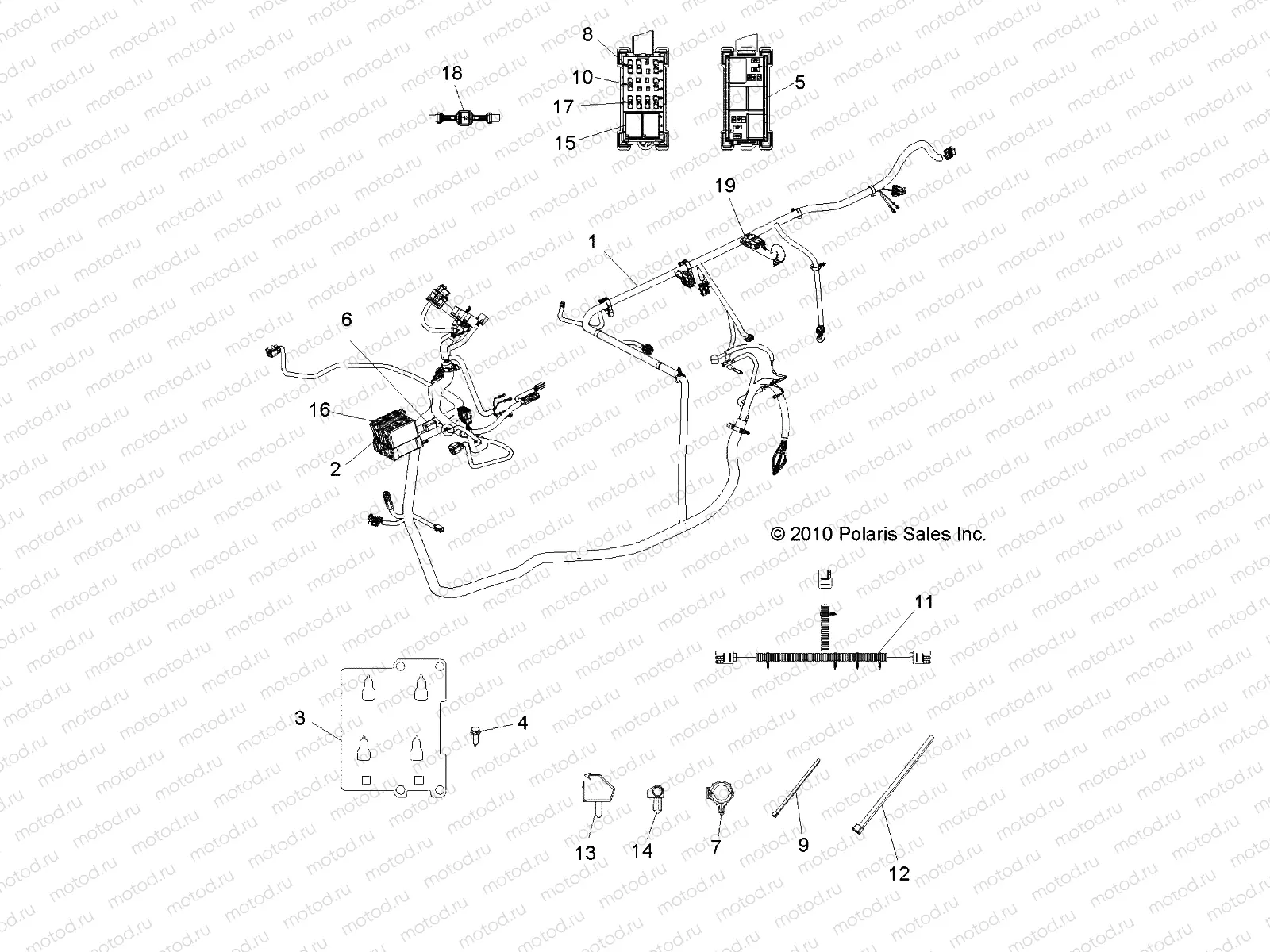 ELECTRICAL | ELECTRICAL, WIRE HARNESSES - R14TH90DG (49RGRHARNESS11900D)
