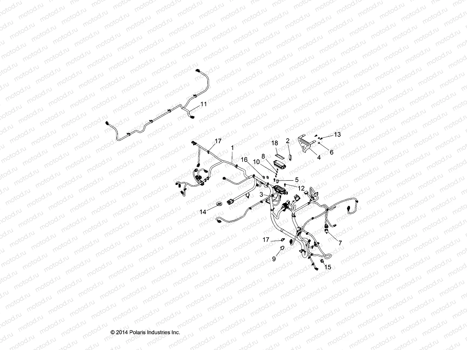 ELECTRICAL | ELECTRICAL, WIRE HARNESSES - R15RMA57AA/AR/AZ/AC/LA/H57AR (49RGRHARNESS15570)