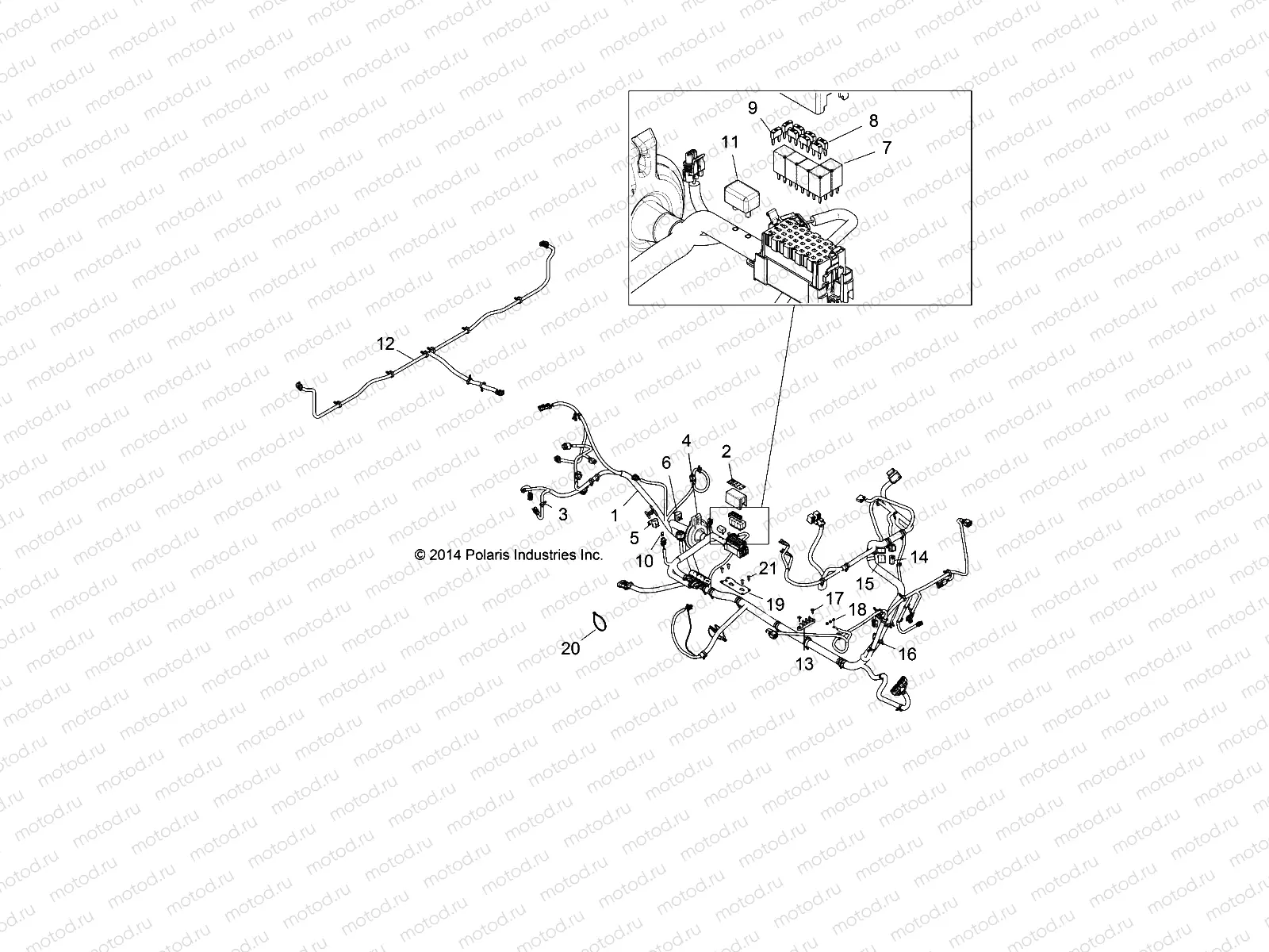 ELECTRICAL | ELECTRICAL, WIRE HARNESSES - R15RTA57AA/BA/AR/AC/EAU (49RGRHARNESS15570F)