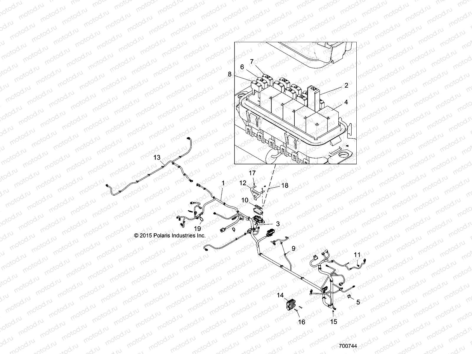 ELECTRICAL | ELECTRICAL, WIRE HARNESSES - R16RDA57A1/B1 (700744)