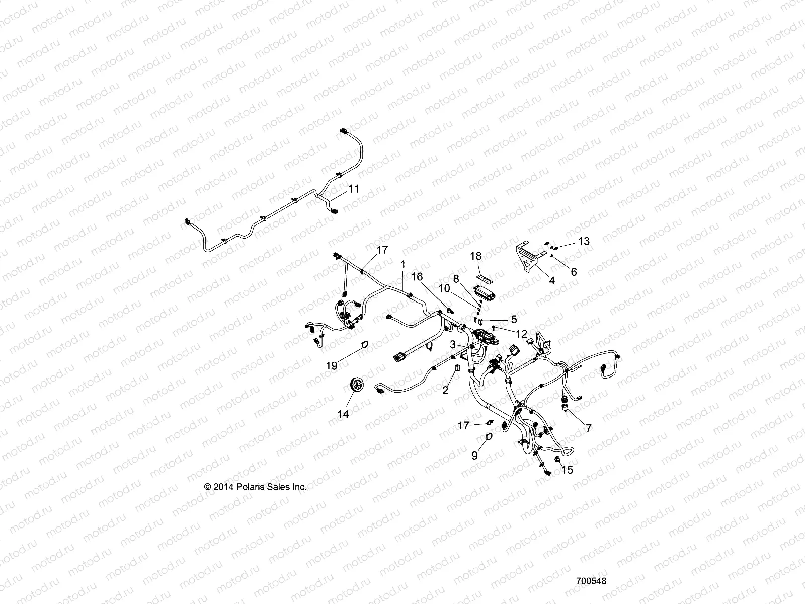 ELECTRICAL | ELECTRICAL, WIRE HARNESSES - R17RMA57N1 (700548)