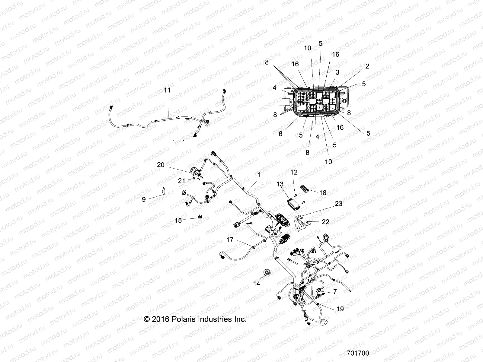 ELECTRICAL | ELECTRICAL, WIRE HARNESSES - R17RME57F1/S57C1/F1/CK/E1/EK/T57C1/E1/A57F1 (701700)