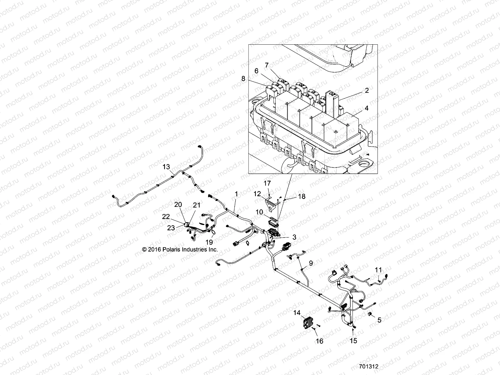 ELECTRICAL | ELECTRICAL, WIRE HARNESSES - R19RDA57A1/B1 (701312)