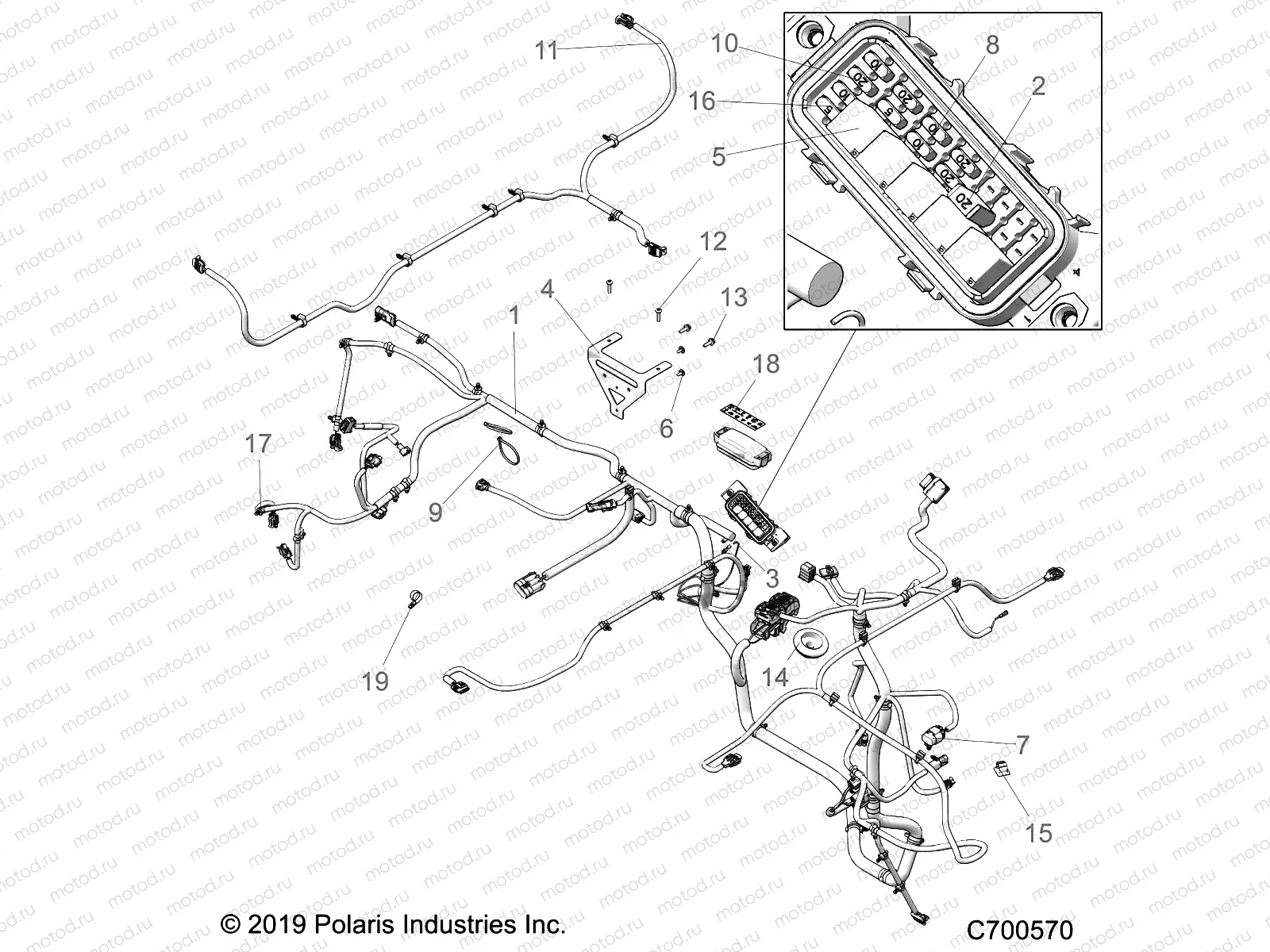 ELECTRICAL | ELECTRICAL, WIRE HARNESSES - R20MAA50J7 (C700570)