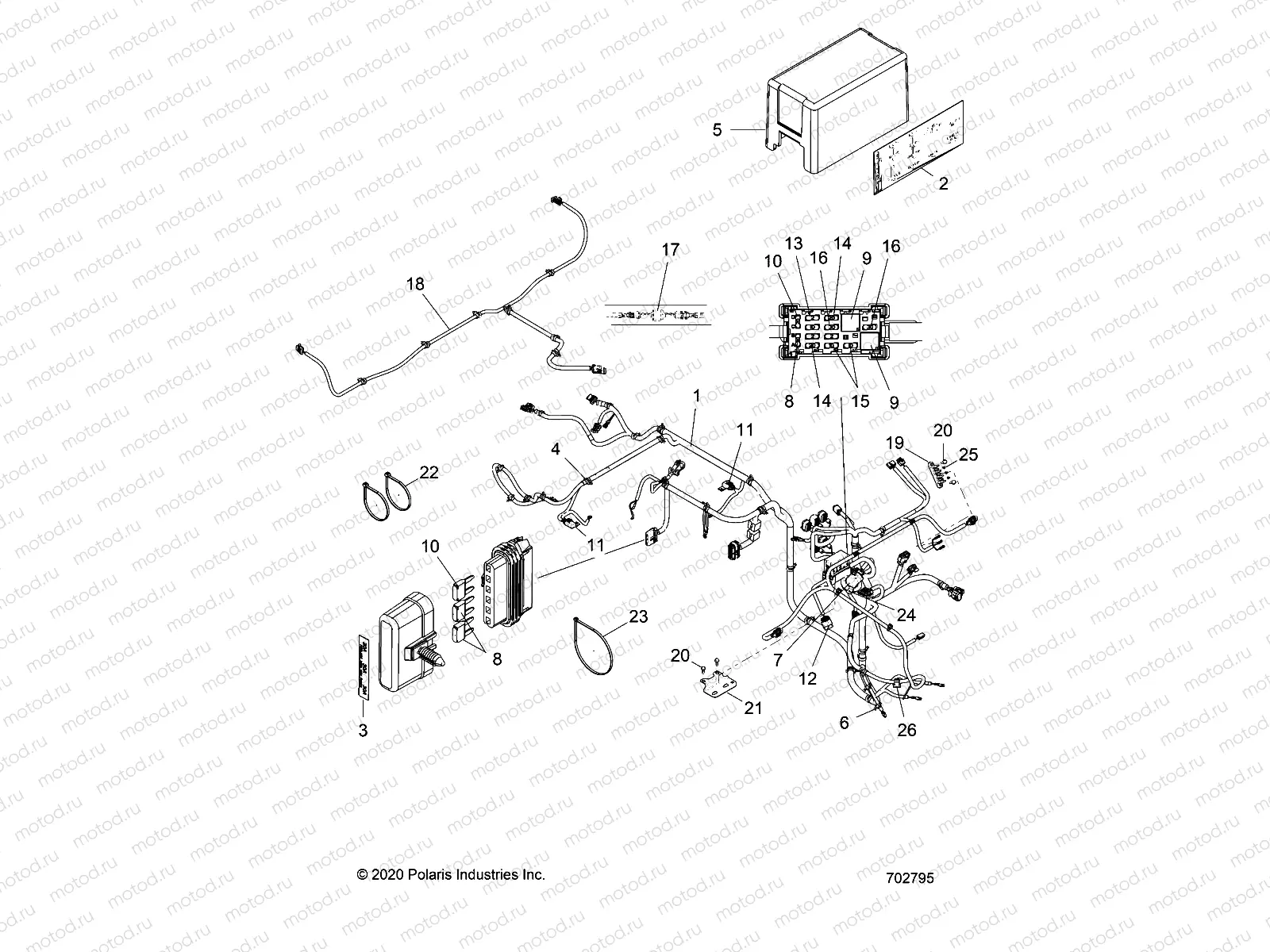 ELECTRICAL | ELECTRICAL, WIRE HARNESSES - R20MAAE4F4/F9 (702795)