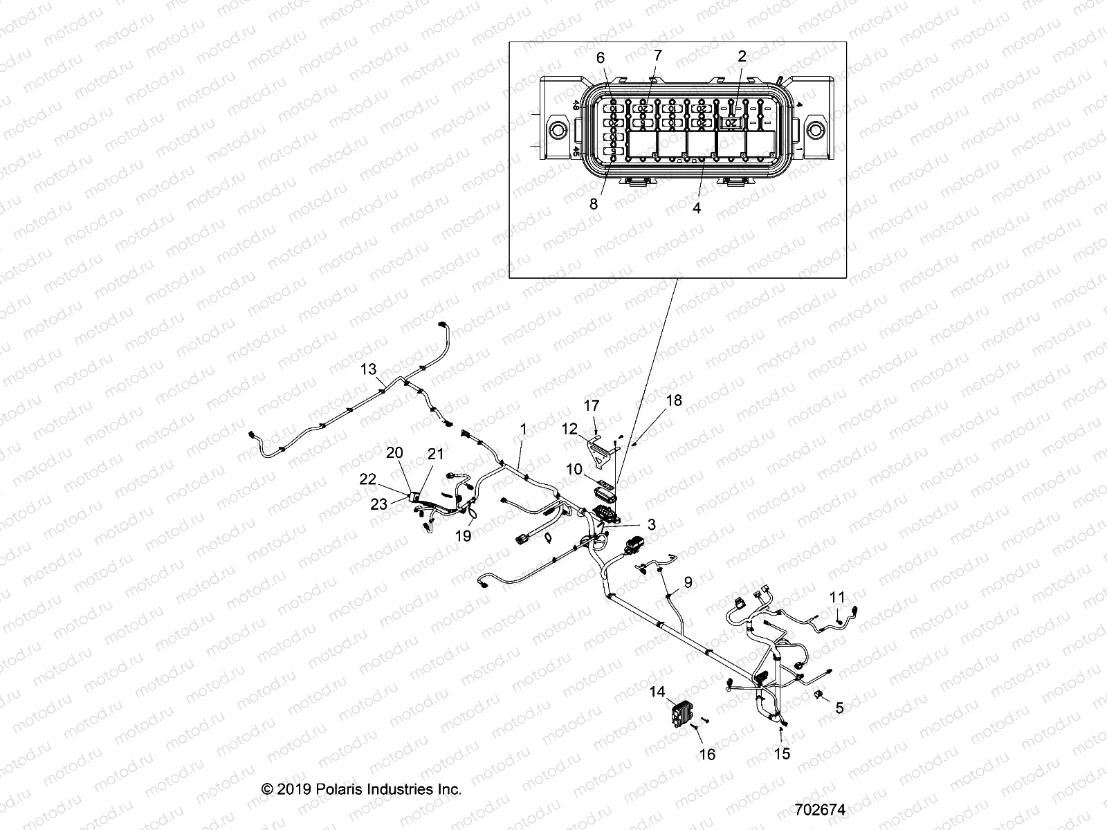 ELECTRICAL | ELECTRICAL, WIRE HARNESSES - R21CDA57A1 (702674)