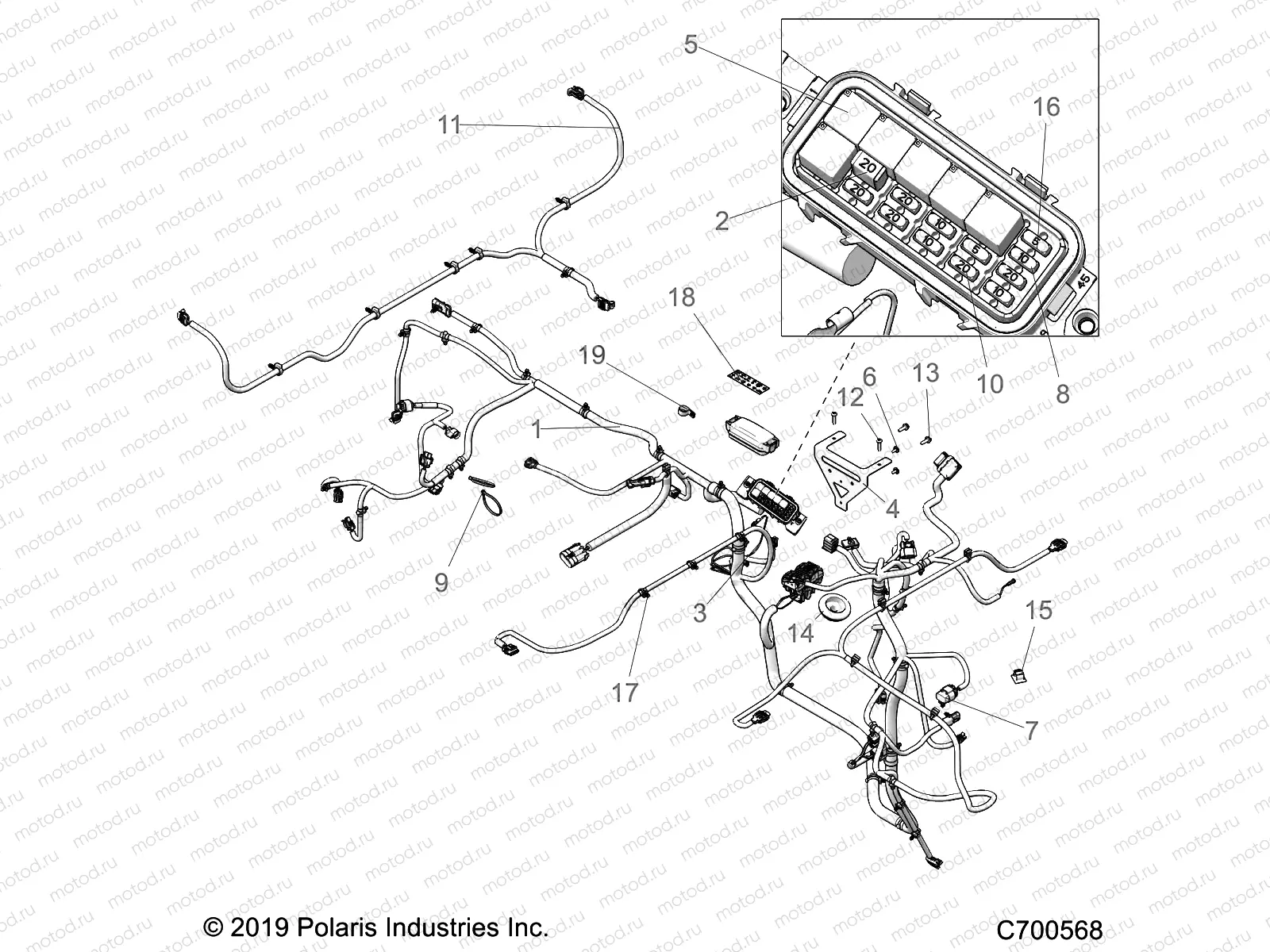 ELECTRICAL | ELECTRICAL, WIRE HARNESSES - R21MAA57B1/B9/EBX (700568)