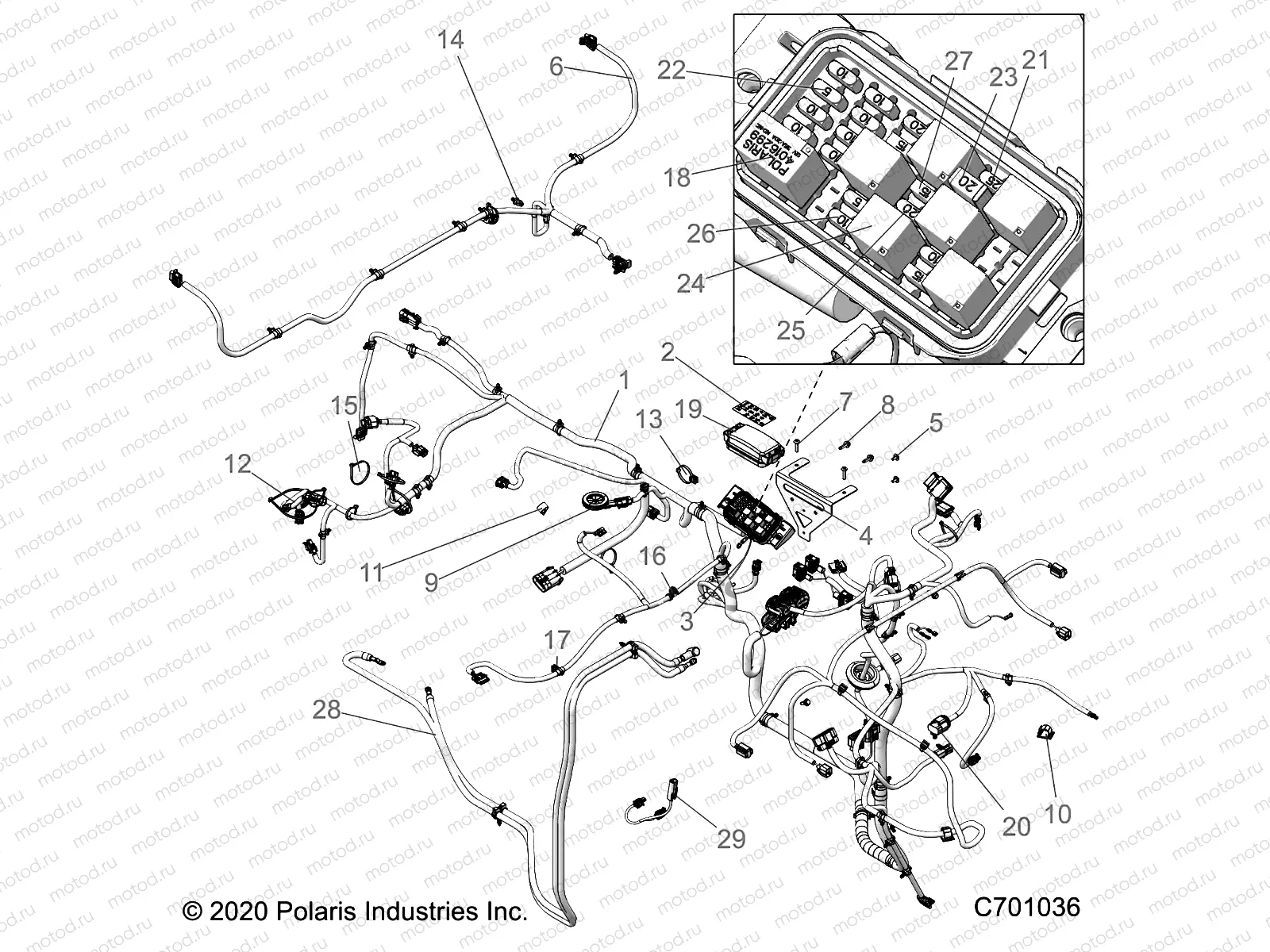 ELECTRICAL | ELECTRICAL, WIRE HARNESSES - R21MAA57F1/F9/SF1/F9/C1/C9/CK (701036)