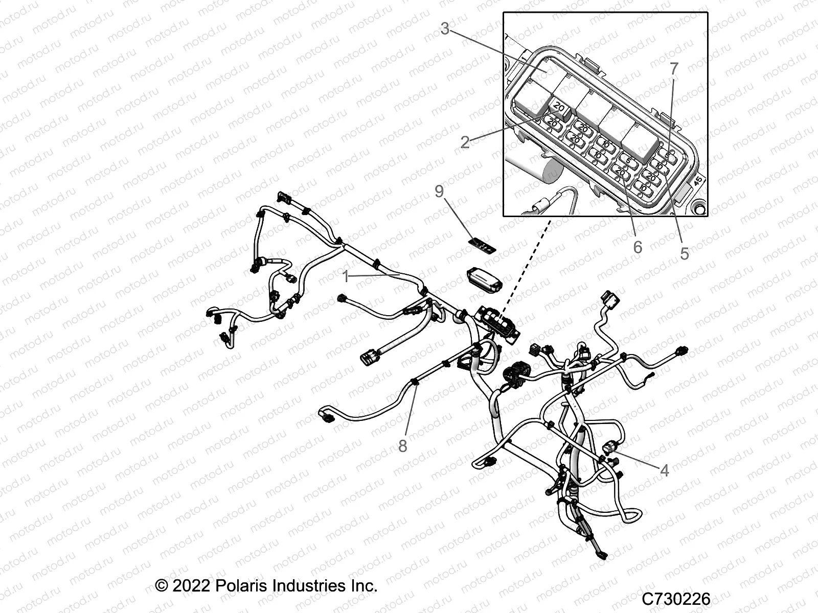 ELECTRICAL | ELECTRICAL, WIRE HARNESSES - R22MAE57DX (C730226)