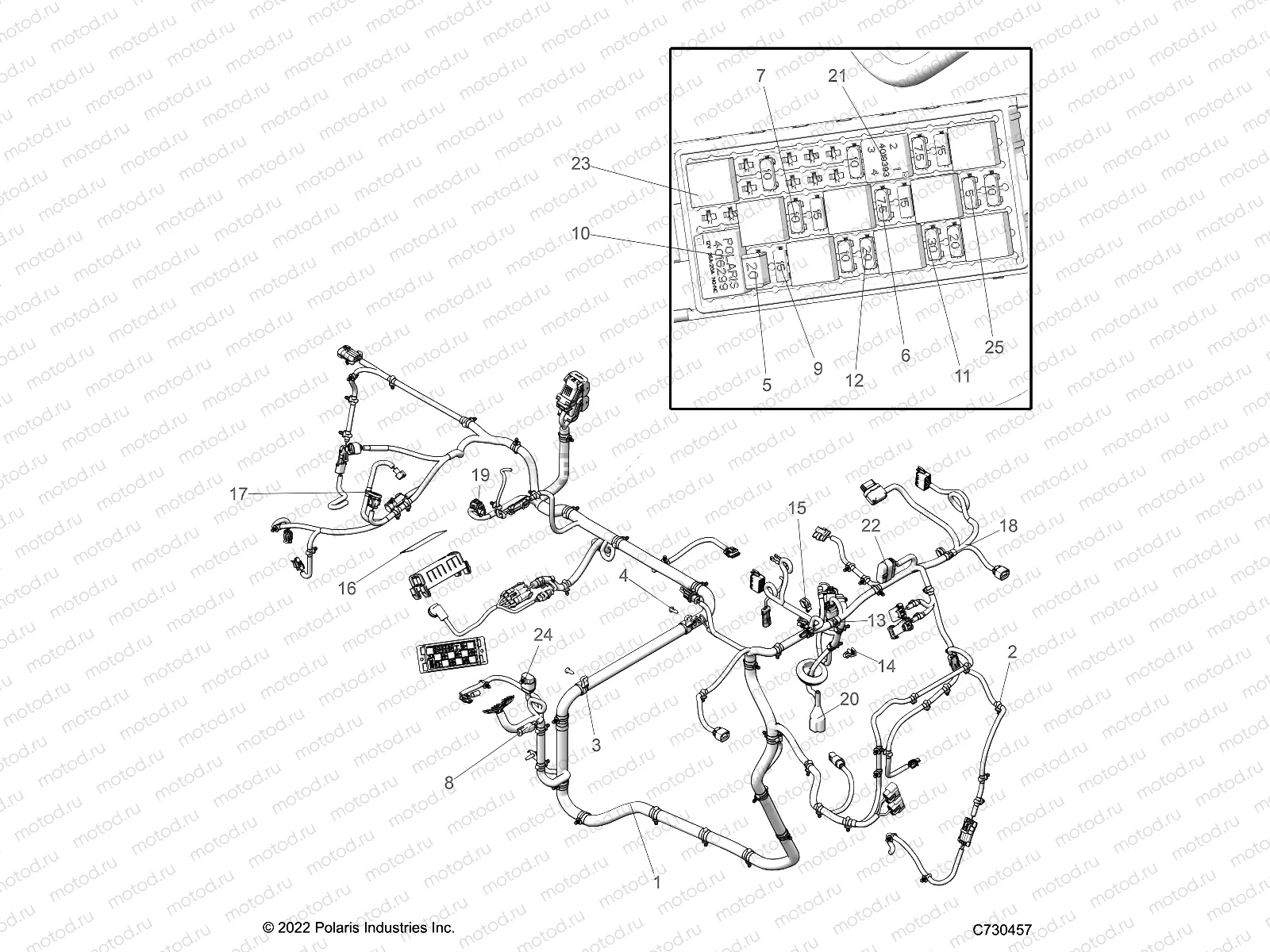 ELECTRICAL | ELECTRICAL, WIRE HARNESSES - R23MAE57B4/B9 (C730457)
