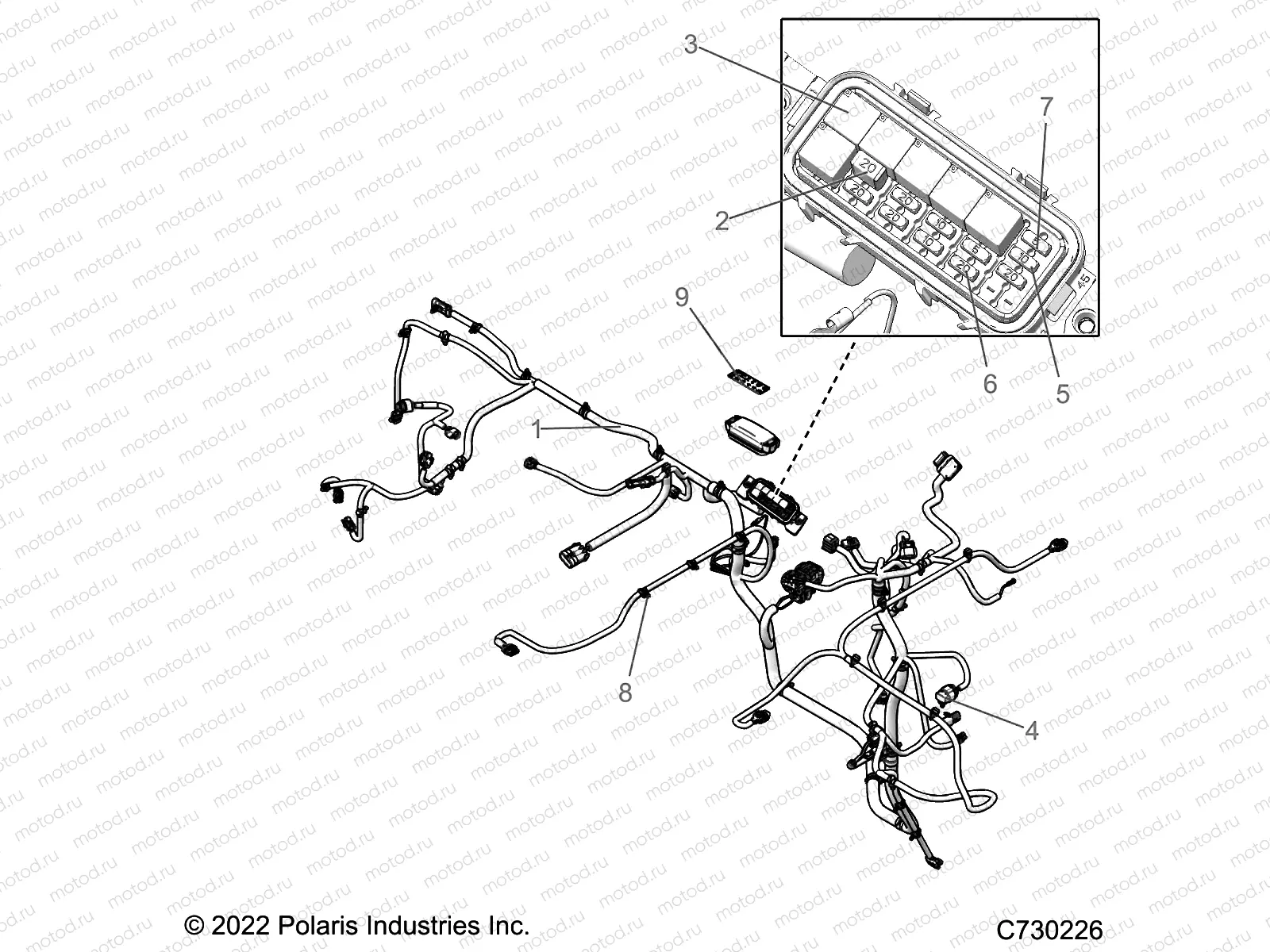 ELECTRICAL | ELECTRICAL, WIRE HARNESSES - R23MAE57DX (C730226)