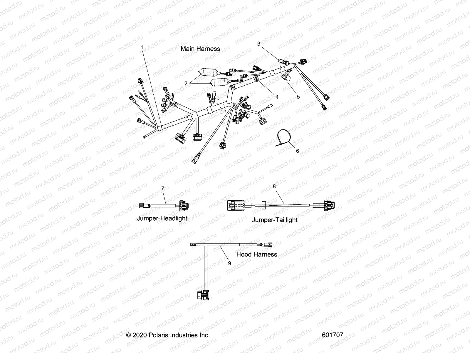 ELECTRICAL | ELECTRICAL, WIRE HARNESSES - S21MDX6DSA/6DEA (601707)