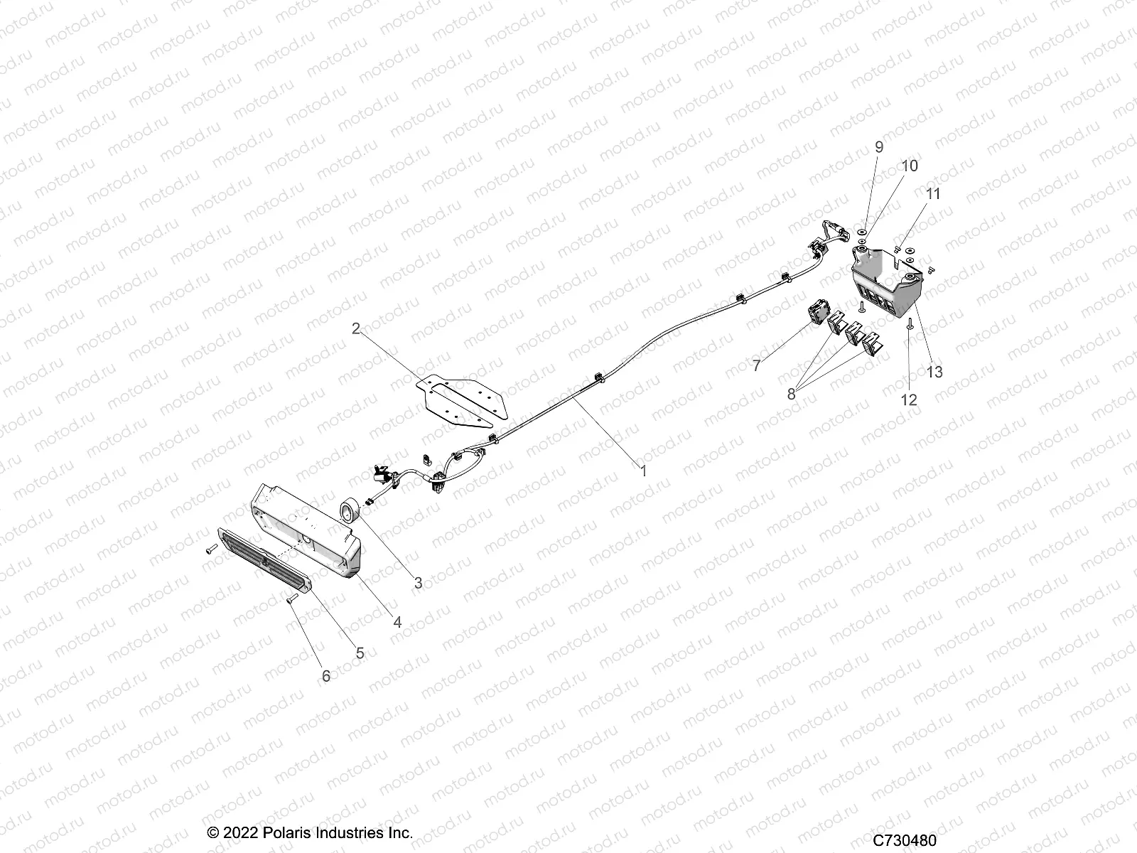 ELECTRICAL | ELECTRICAL, WORK LIGHT - R23RSV99AC (C701235)