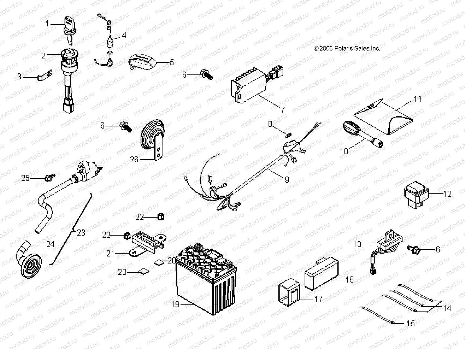 ELECTRICAL PARTS - A07KA05CA/CB/CD (49ATVELECT07PRED50) | ELECTRICAL PARTS - A07KA05CA/CB/CD (49ATVELECT07PRED50)