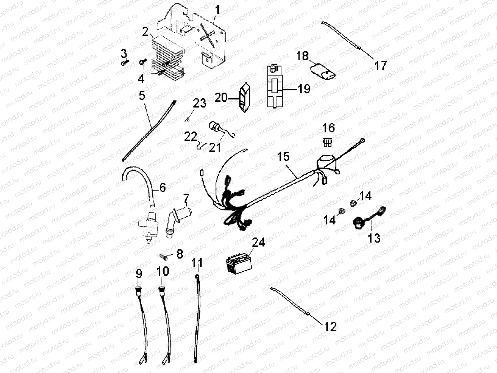 ELECTRICAL PARTS - A07SB20AA (49ATVELECT07SAW) | ELECTRICAL PARTS - A07SB20AA (49ATVELECT07SAW)