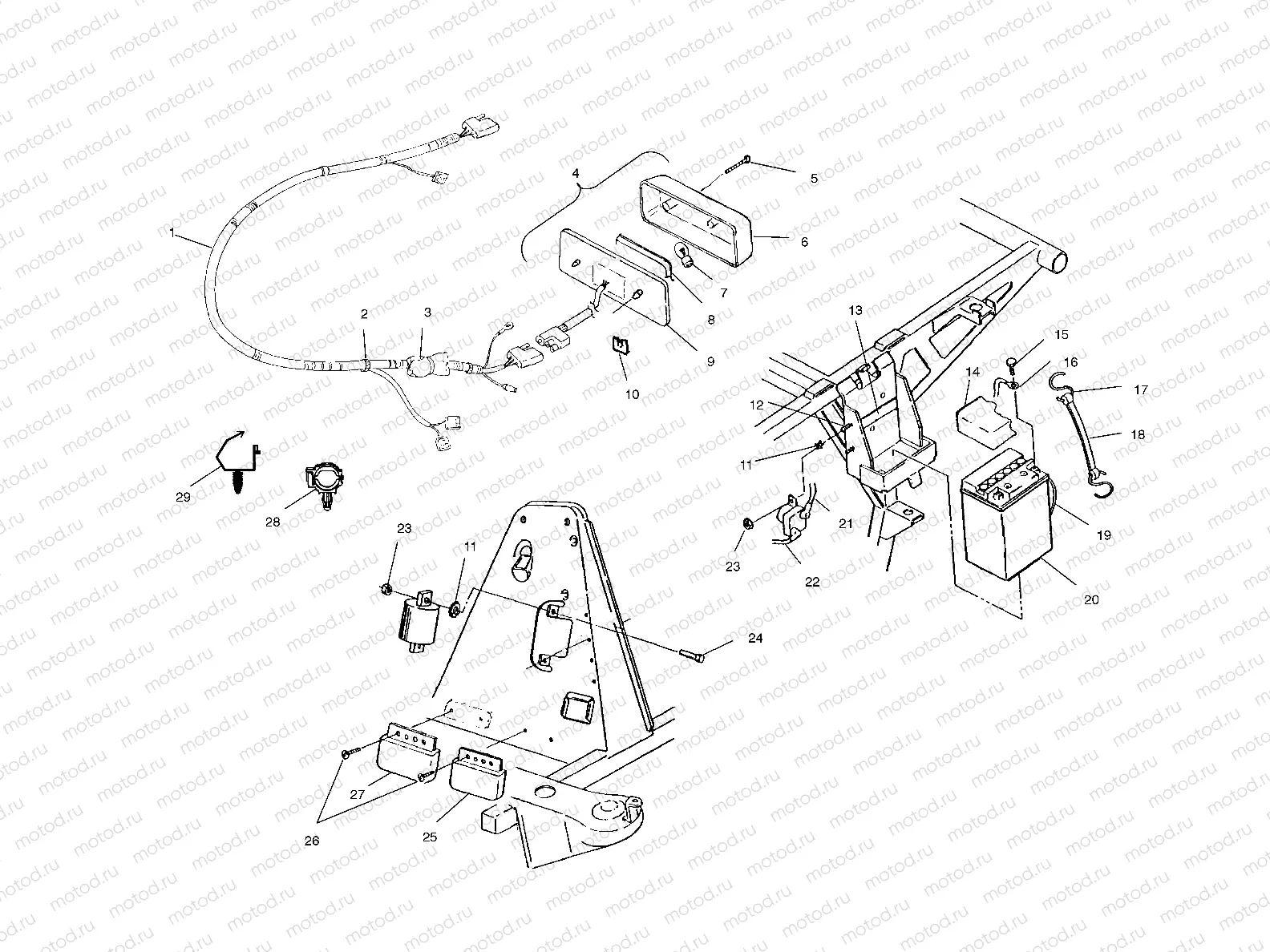 ELECTRICAL/TAILLIGHT - A03BA25CA/CB (4975037503B10) | ELECTRICAL/TAILLIGHT - A03BA25CA/CB (4975037503B10)