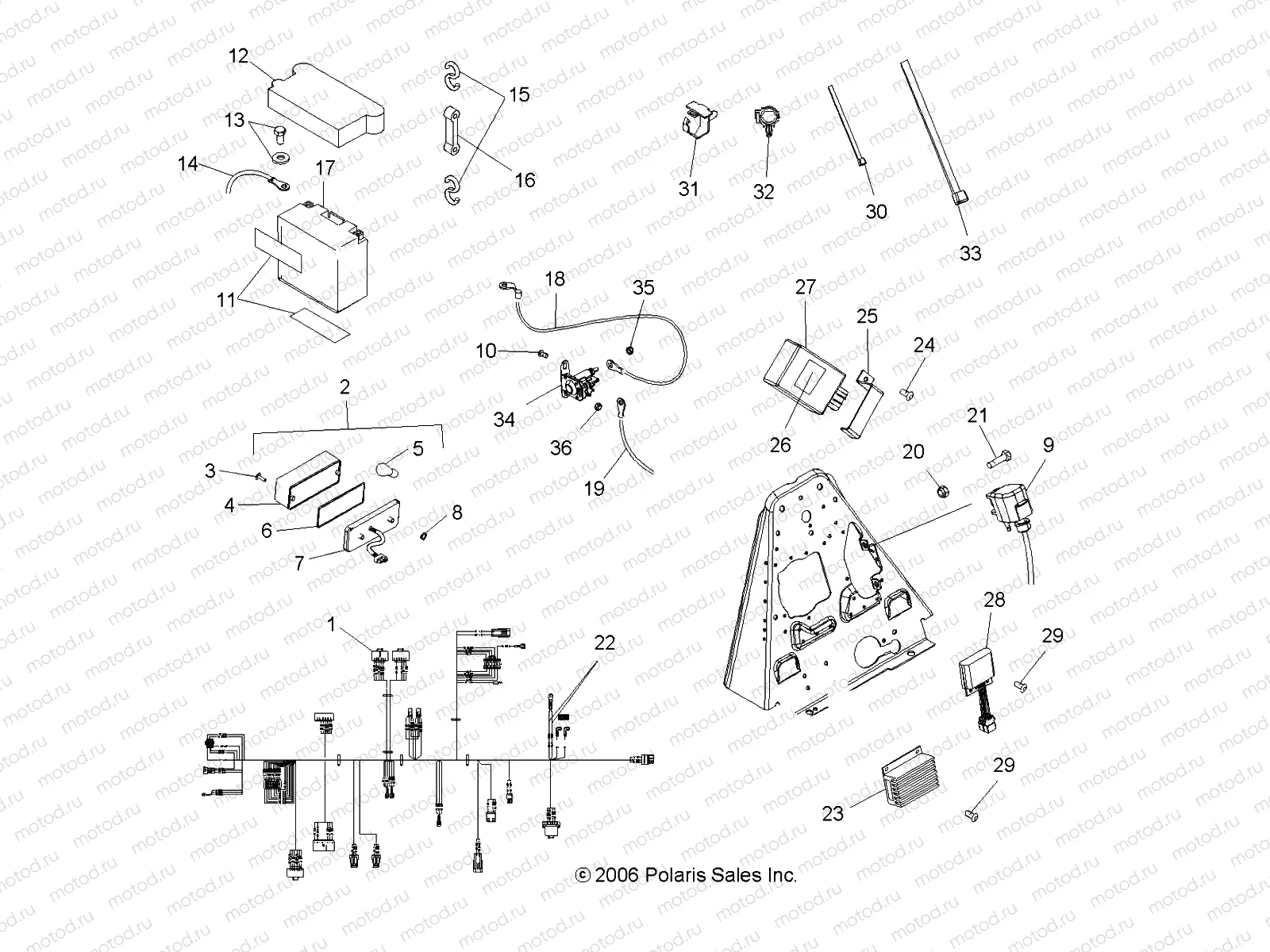 ELECTRICAL/TAILLIGHT - A07BG50AA/FA (49ATVELECTSCRAM) | ELECTRICAL/TAILLIGHT - A07BG50AA/FA (49ATVELECTSCRAM)