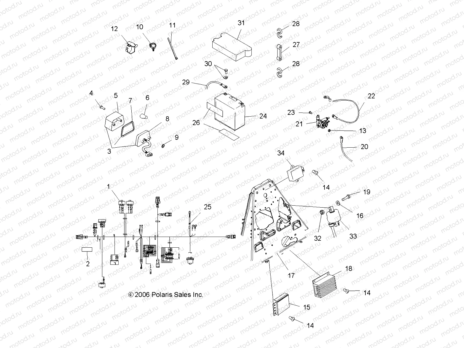 ELECTRICAL/TAILLIGHT - A07CA32AA (49ATVELECTBOSS) | ELECTRICAL/TAILLIGHT - A07CA32AA (49ATVELECTBOSS)
