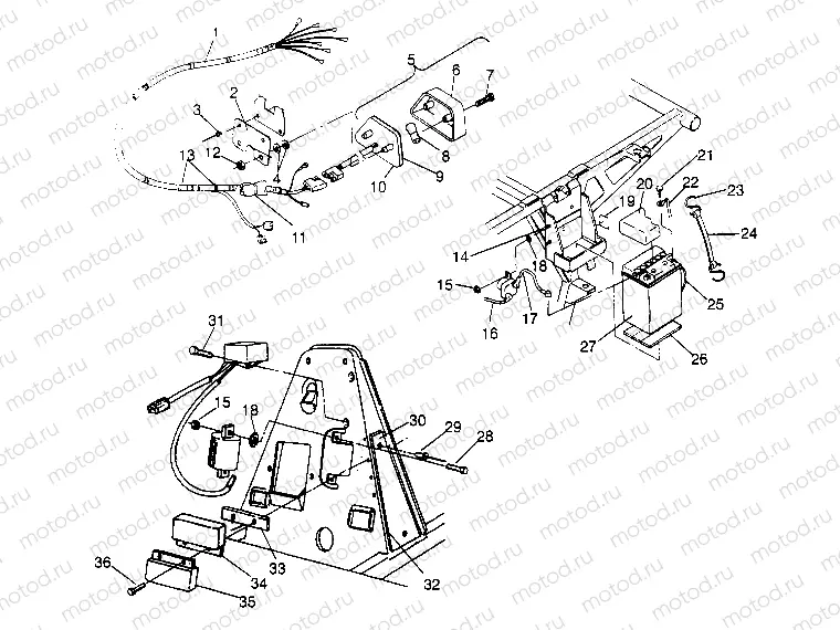 ELECTRICAL/TAILLIGHT ASSEMBLY 2x4 300 W947530 (4926742674C005) | ELECTRICAL/TAILLIGHT ASSEMBLY 2x4 300 W947530 (4926742674C005)