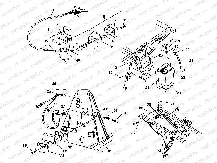 ELECTRICAL/TAILLIGHT ASSEMBLY 2X4 350L W937539 (4924032403029A) | ELECTRICAL/TAILLIGHT ASSEMBLY 2X4 350L W937539 (4924032403029A)