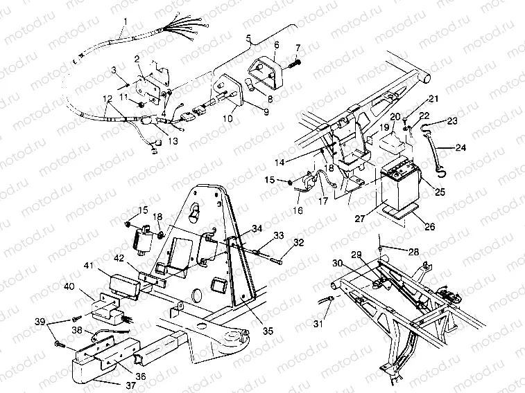 ELECTRICAL/TAILLIGHT ASSEMBLY 2x4 400L W947540 (4926752675C005) | ELECTRICAL/TAILLIGHT ASSEMBLY 2x4 400L W947540 (4926752675C005)