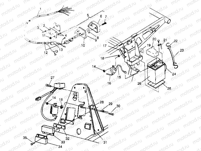 ELECTRICAL/TAILLIGHT ASSEMBLY 4x4 300 W948130 (4926762676C009) | ELECTRICAL/TAILLIGHT ASSEMBLY 4x4 300 W948130 (4926762676C009)