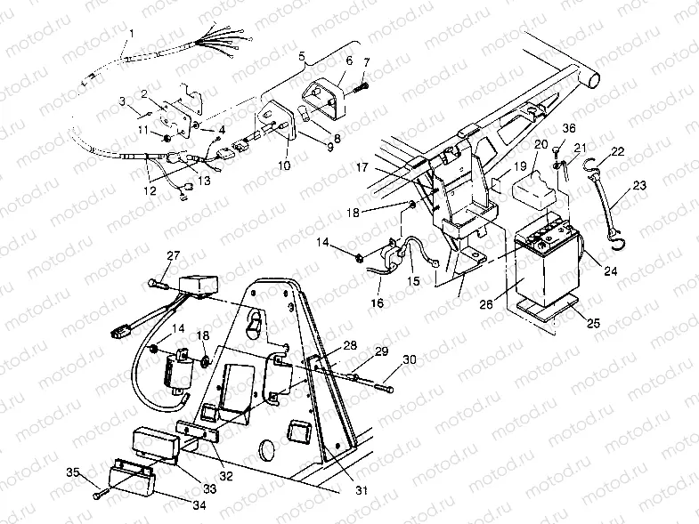 ELECTRICAL/TAILLIGHT ASSEMBLY 4x4 300 W958130 (4930183018C010) | ELECTRICAL/TAILLIGHT ASSEMBLY 4x4 300 W958130 (4930183018C010)