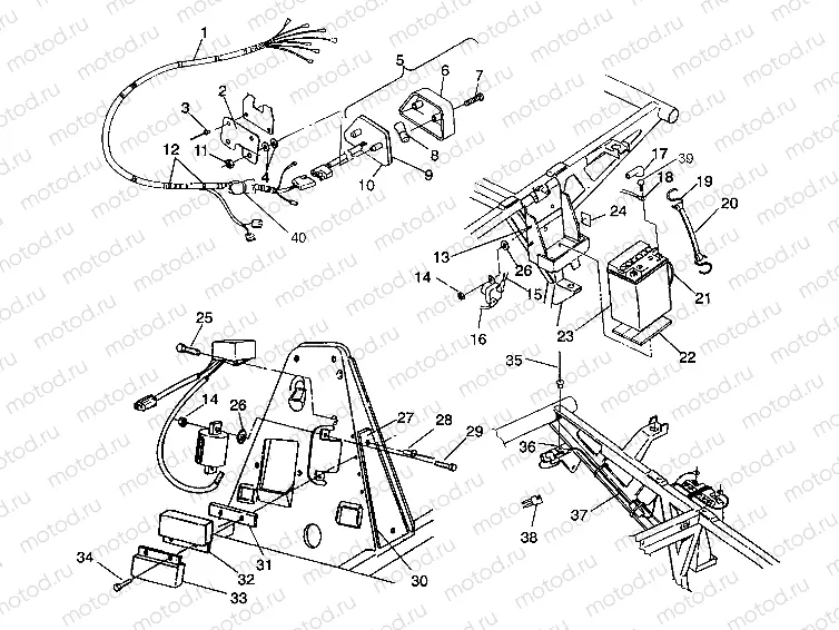 ELECTRICAL/TAILLIGHT ASSEMBLY 4X4 350L W938139 (4924052405032A) | ELECTRICAL/TAILLIGHT ASSEMBLY 4X4 350L W938139 (4924052405032A)