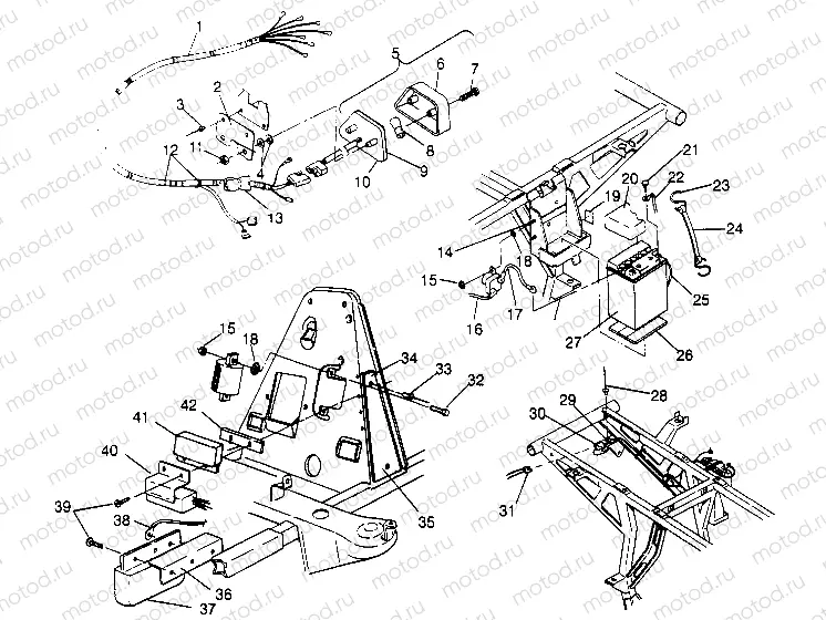ELECTRICAL/TAILLIGHT ASSEMBLY  4X4 400L W948140 (4926772677C009) | ELECTRICAL/TAILLIGHT ASSEMBLY  4X4 400L W948140 (4926772677C009)