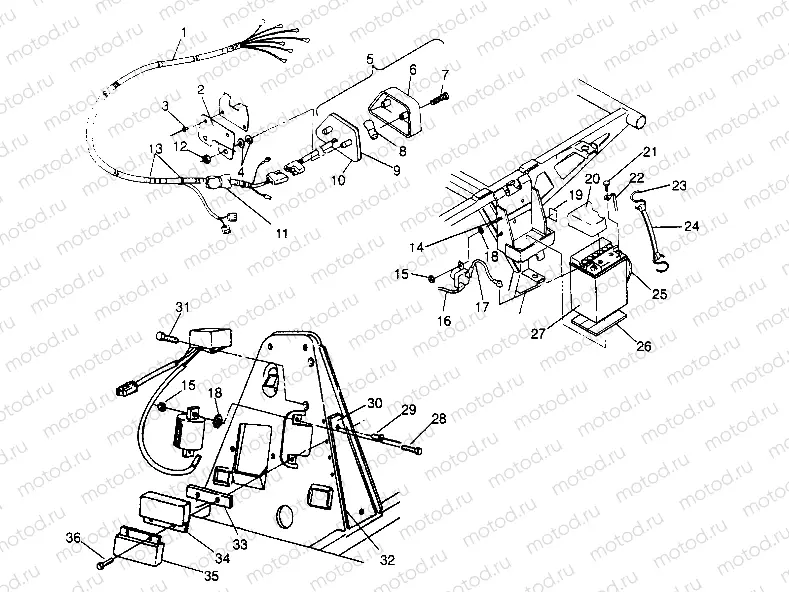 ELECTRICAL/TAILLIGHT ASSEMBLY 6x6 300 W948730 (4926792679C012) | ELECTRICAL/TAILLIGHT ASSEMBLY 6x6 300 W948730 (4926792679C012)