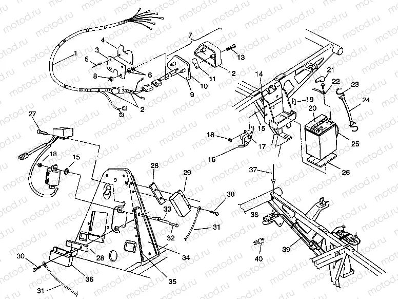 ELECTRICAL/TAILLIGHT ASSEMBLY 6X6 350L S938739 (4924362436041A) | ELECTRICAL/TAILLIGHT ASSEMBLY 6X6 350L S938739 (4924362436041A)