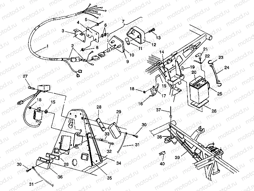 ELECTRICAL/TAILLIGHT ASSEMBLY 6X6 350L W938739 (4924062406041A) | ELECTRICAL/TAILLIGHT ASSEMBLY 6X6 350L W938739 (4924062406041A)