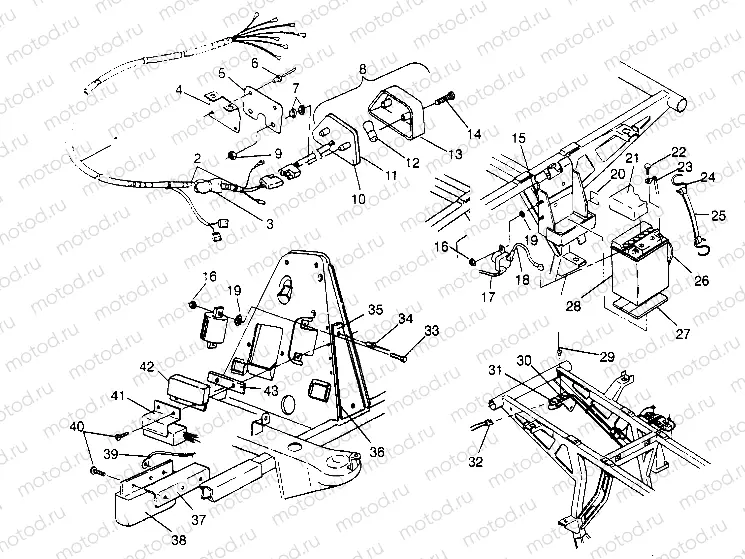 ELECTRICAL/TAILLIGHT ASSEMBLY 6x6 400L W948740 (4926802680C014) | ELECTRICAL/TAILLIGHT ASSEMBLY 6x6 400L W948740 (4926802680C014)