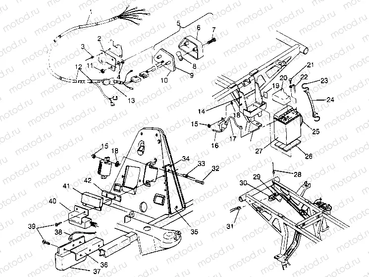 ELECTRICAL/TAILLIGHT ASSEMBLY Sportsman 4x4 W948040 (4926842684C009) | ELECTRICAL/TAILLIGHT ASSEMBLY Sportsman 4x4 W948040 (4926842684C009)