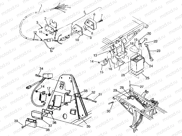 ELECTRICAL/TAILLIGHT ASSEMBLY SWEDISH 4x4 400L S948140 (4926912691C010) | ELECTRICAL/TAILLIGHT ASSEMBLY SWEDISH 4x4 400L S948140 (4926912691C010)