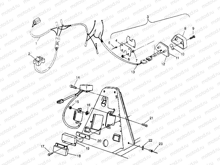 ELECTRICAL/TAILLIGHT ASSEMBLY Trail Blazer W957221 (4930363036C003) | ELECTRICAL/TAILLIGHT ASSEMBLY Trail Blazer W957221 (4930363036C003)