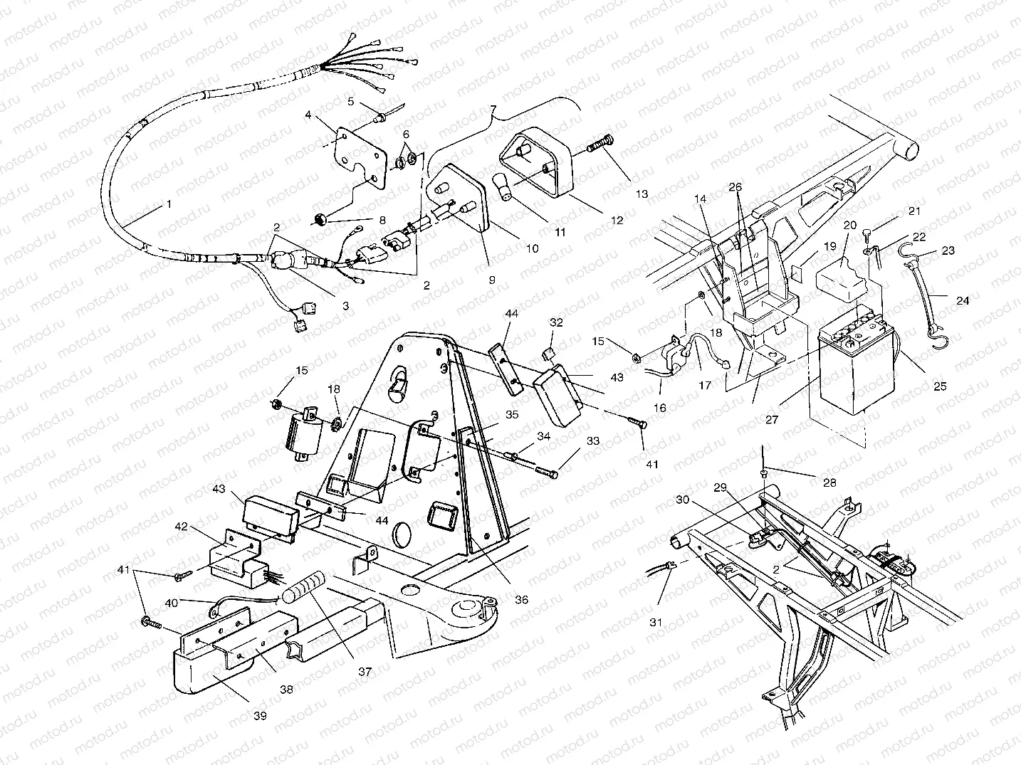 ELECTRICAL/TAILLIGHT ASSEMBLY - W958144 (4926862686c013) | ELECTRICAL/TAILLIGHT ASSEMBLY - W958144 (4926862686c013)