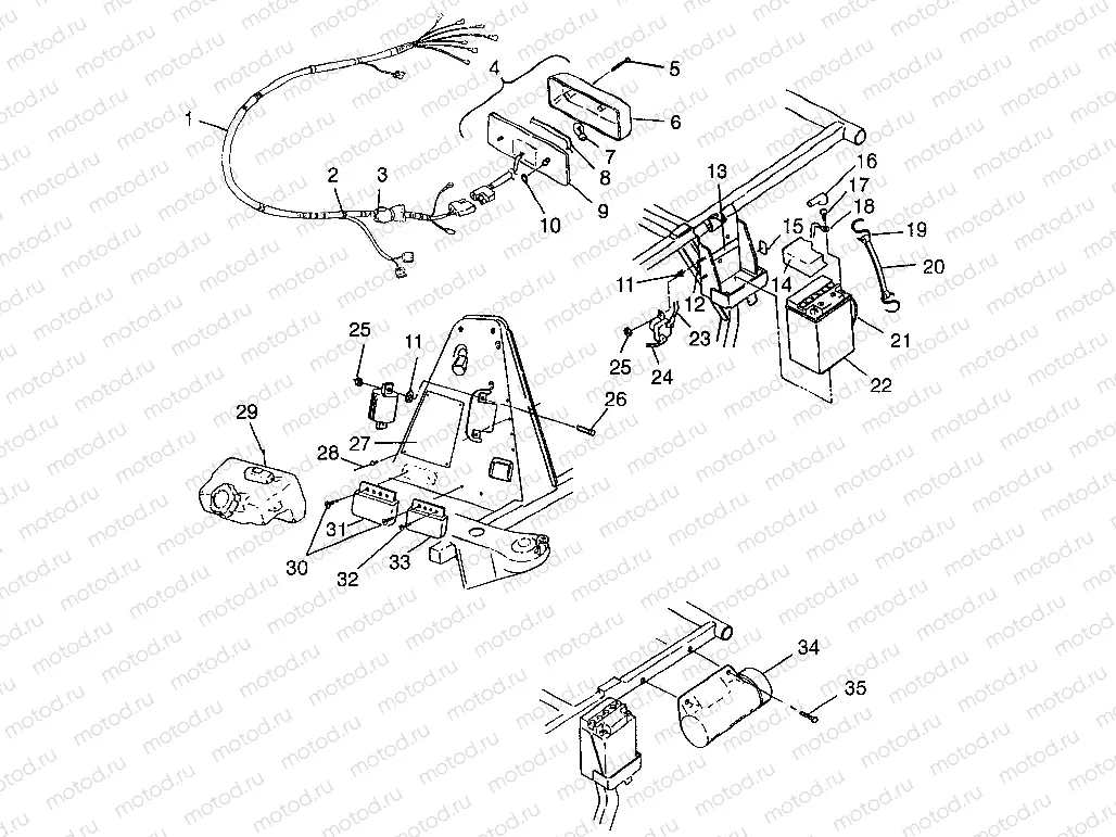 ELECTRICAL/TAILLIGHT Scrambler 400 W98BC38C (4947254725C008) | ELECTRICAL/TAILLIGHT Scrambler 400 W98BC38C (4947254725C008)