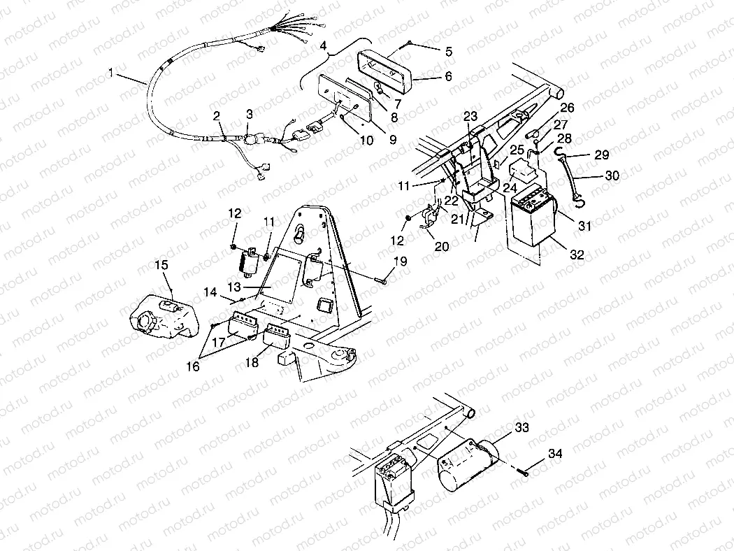 ELECTRICAL/TAILLIGHT Scrambler W967840 (4935823582C007) | ELECTRICAL/TAILLIGHT Scrambler W967840 (4935823582C007)