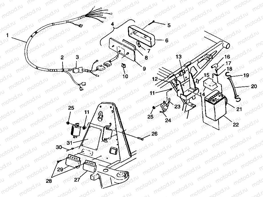 ELECTRICAL/TAILLIGHT Trail Blazer W98BA25C (4945464546C001) | ELECTRICAL/TAILLIGHT Trail Blazer W98BA25C (4945464546C001)