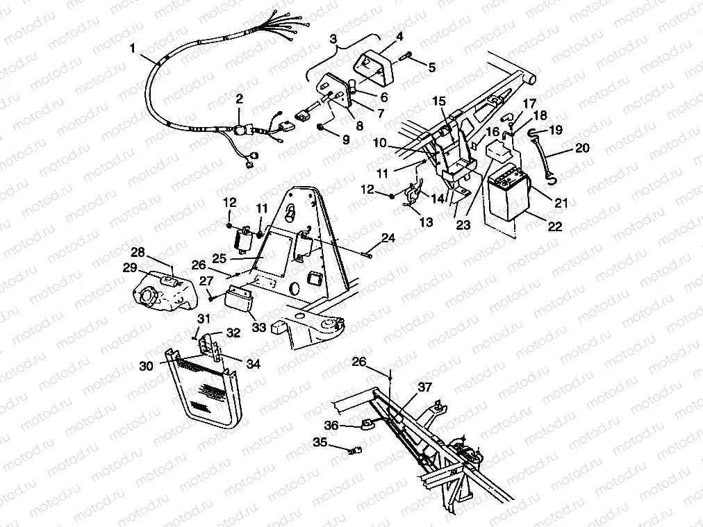 ELECTRICAL/TAILLIGHT XPLORER 400L W98CC38C (4945414541C008) | ELECTRICAL/TAILLIGHT XPLORER 400L W98CC38C (4945414541C008)