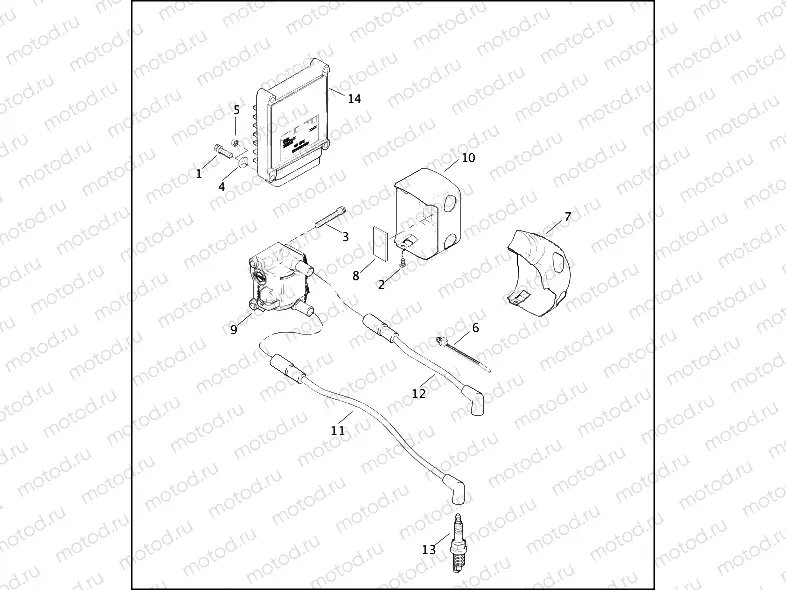 ELECTRONIC CONTROL MODULE & COIL - FUEL INJECTED
