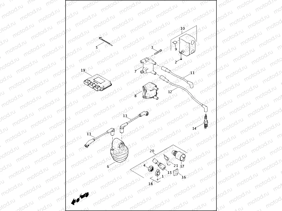 ELECTRONIC CONTROL MODULE (ECM) AND COIL