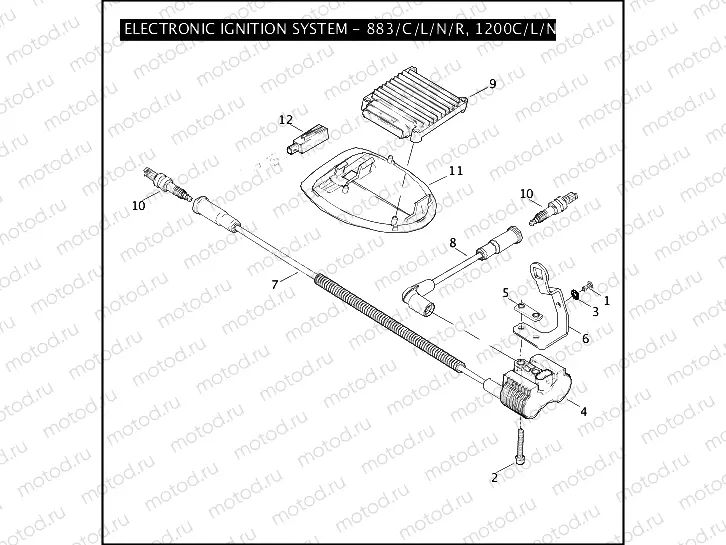 ELECTRONIC IGNITION SYSTEM - 883/C/L/N/R, 1200C/L/N/R