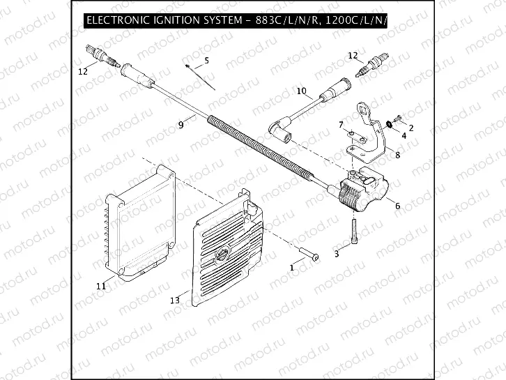 ELECTRONIC IGNITION SYSTEM - 883C/L/N/R, 1200C/L/N/X
