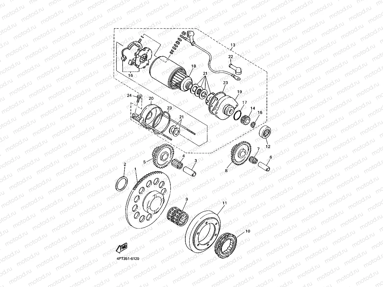 EMBRAGUE DEL ARRANQUE