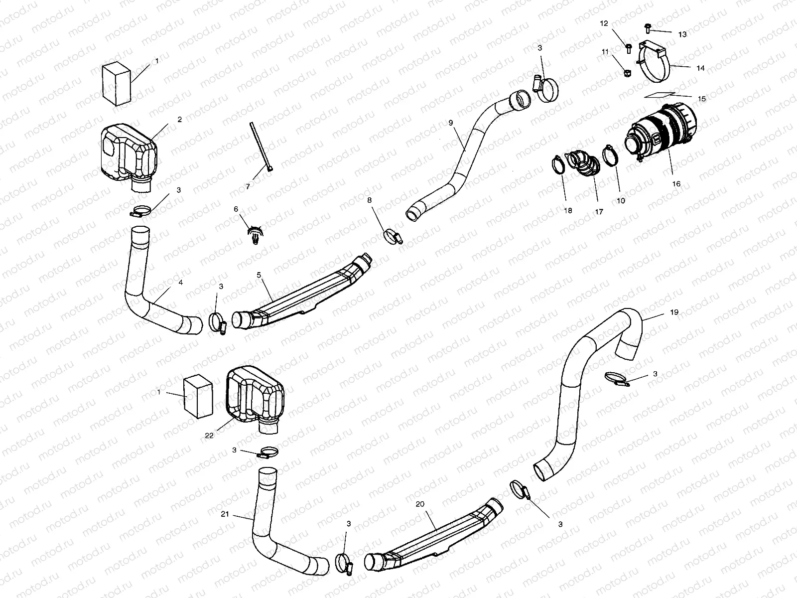 ENGINE and CLUTCH AIR INTAKE - C10RD50AA (4976437643C10) | ENGINE and CLUTCH AIR INTAKE - C10RD50AA (4976437643C10)