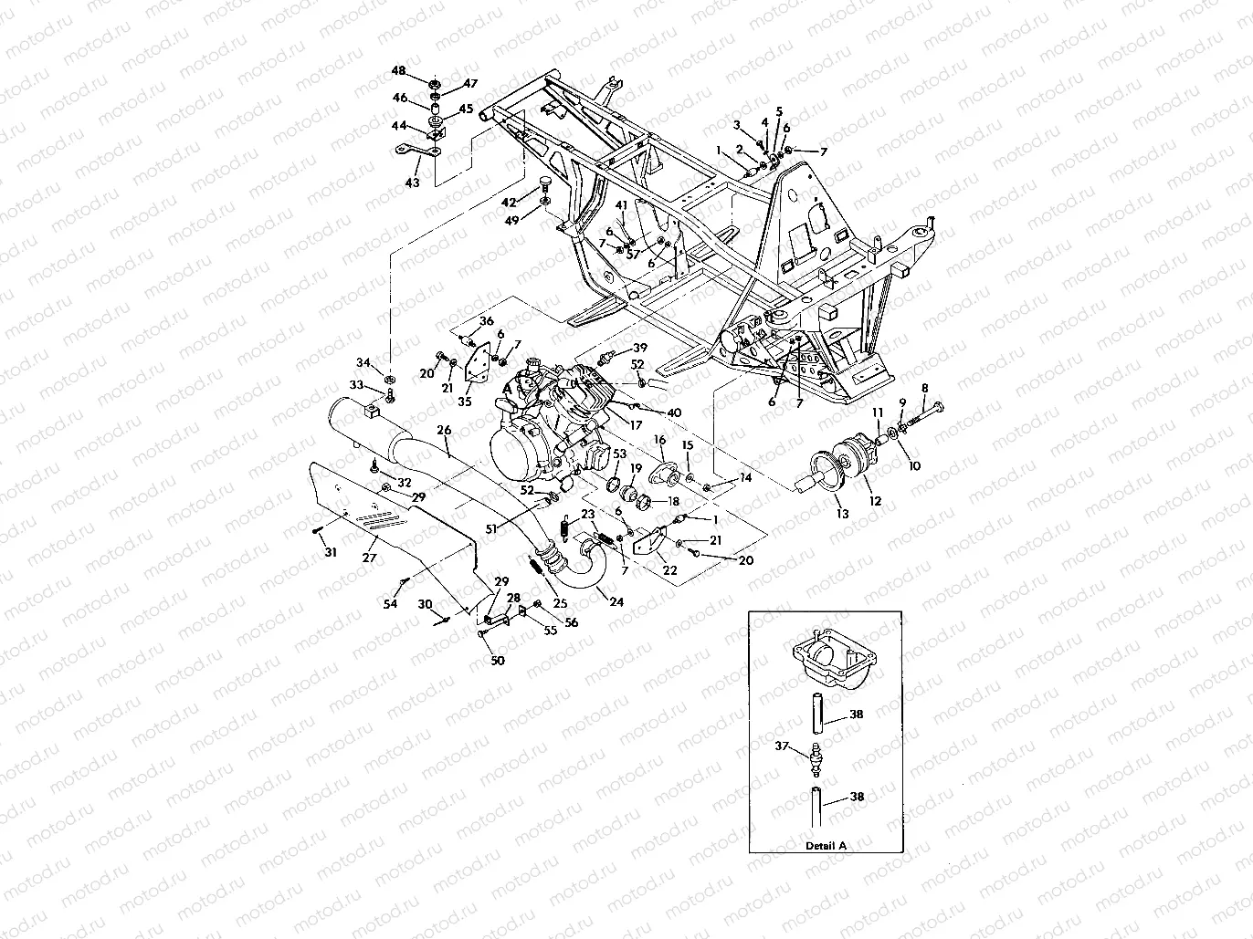 ENGINE and MUFFLER MOUNTING 350 4X4 / W928139 (4922832283005A) | ENGINE and MUFFLER MOUNTING 350 4X4 / W928139 (4922832283005A)