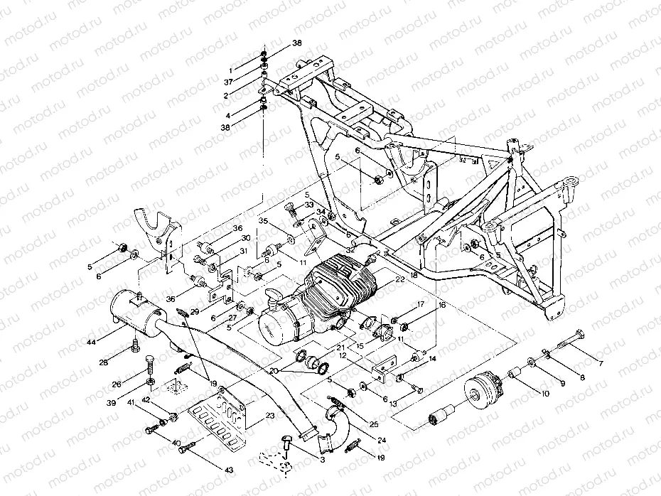 Engine and Muffler Mounting (4913501350005A) | Engine and Muffler Mounting (4913501350005A)